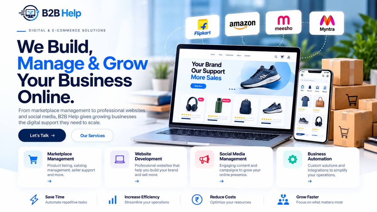 B2B Help digital and e-commerce services